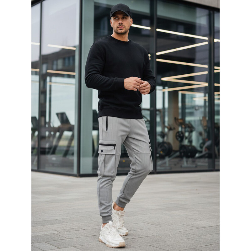 Pánska mikina bez kapucne Dstreet BX5882 65691277