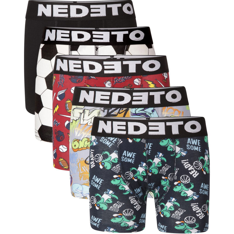 5PACK detské boxerky Nedeto viacfarebné (5NBDV1) 6-8 let 66862257