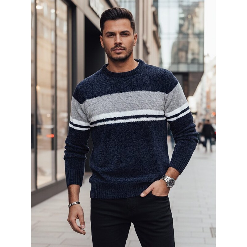 Dstreet Jedinečný hrubý granátový sveter 66863049