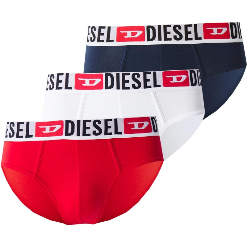 DIESEL Nohavičky ANDRE námornícka modrá / svetlosivá / červená / biela 66865741