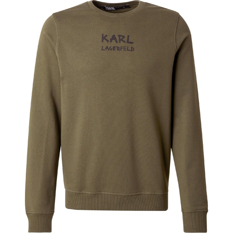 Karl Lagerfeld Mikina tmavohnedá / olivová 66865751