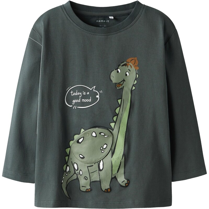 NAME IT Tričko NMMTAMIR čadičová / nefritová / svetlozelená / biela 66865794