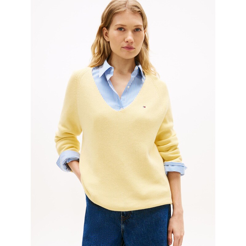 TOMMY HILFIGER Sveter svetložltá 66865810