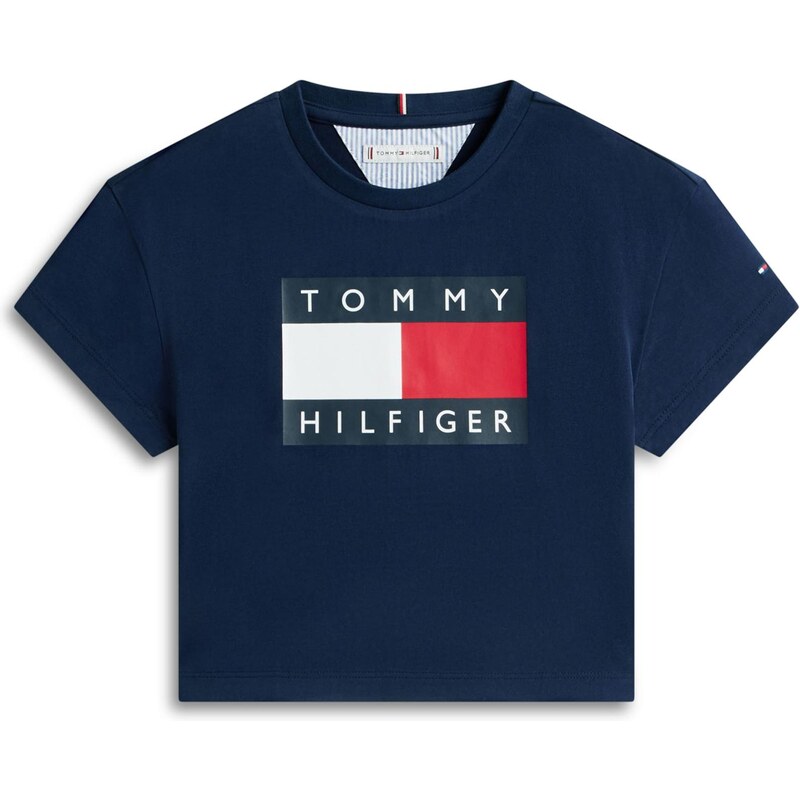 TOMMY HILFIGER Tričko HERITAGE námornícka modrá / červená / čierna / 66865828