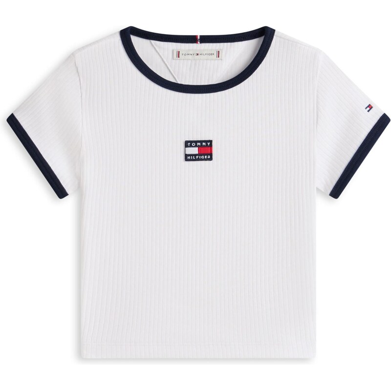TOMMY HILFIGER Tričko HERITAGE námornícka modrá / biela 66865830