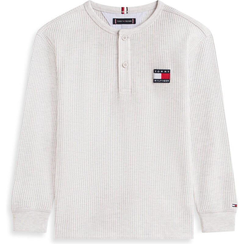 TOMMY HILFIGER Tričko HERITAGE námornícka modrá / svetlosivá / červená 66865839