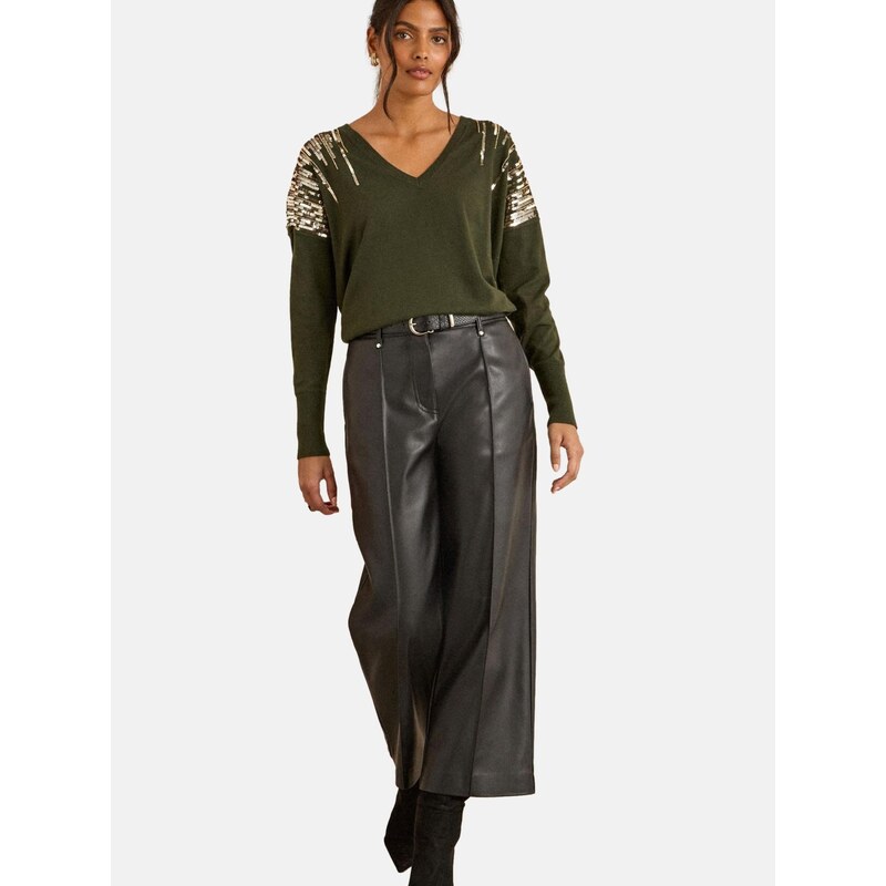 love & roses Sveter olivová 66865866