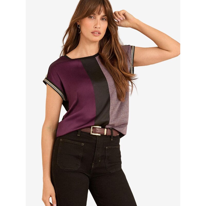 love & roses Tričko vínovo červená / červená melírovaná / čierna 66865885