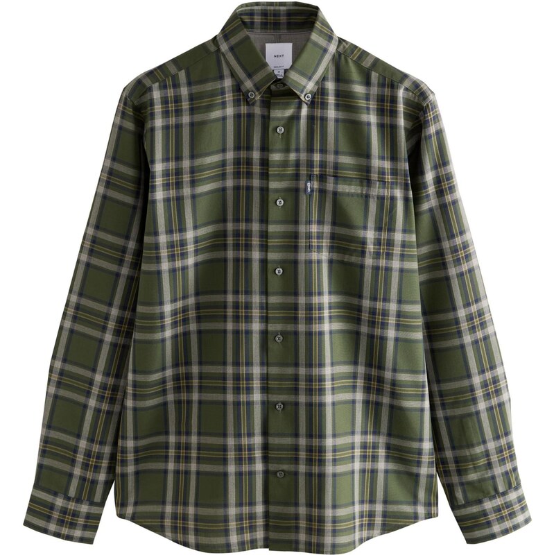 Next Košeľa tmavomodrá / pastelovo zelená / tmavozelená 66865924