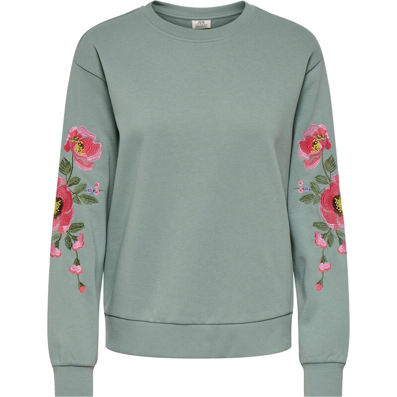 JDY Mikina JDYParis zelená / pastelovo zelená / ružová / malinová 66865989