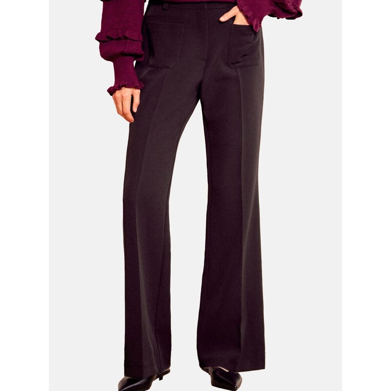 love & roses Plisované nohavice čierna 66866047