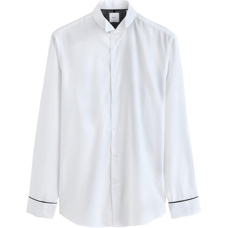 Next Košeľa čierna / biela 66866121