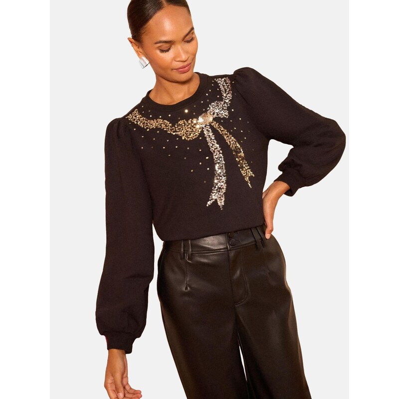 love & roses Mikina zlatá / čierna / strieborná 66866145