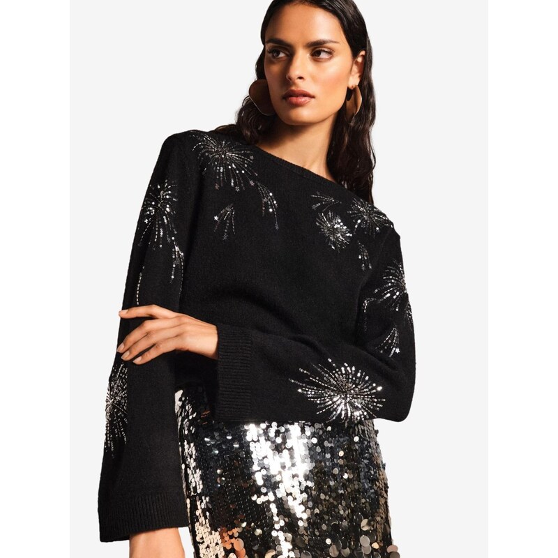 love & roses Sveter Christmas čierna 66866222