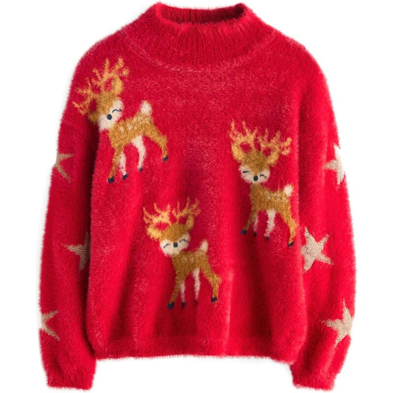 Next Sveter béžová / hnedá / červená 66866269