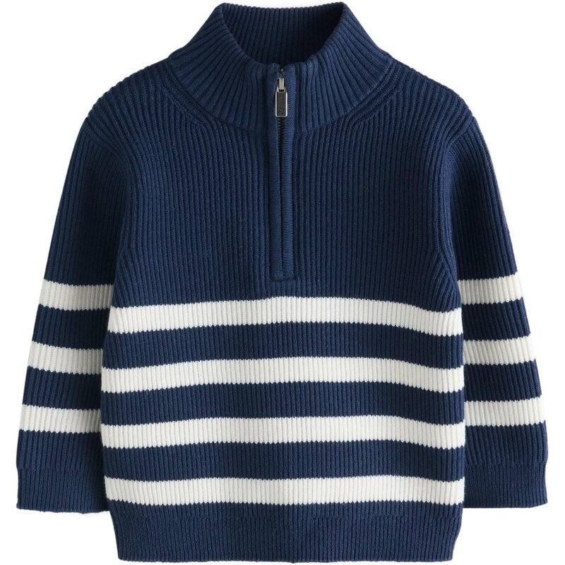 Next Sveter námornícka modrá / biela 66866304