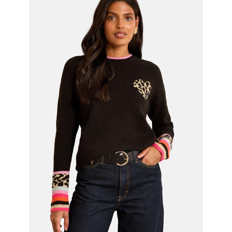 love & roses Sveter zmiešané farby / čierna 66866380