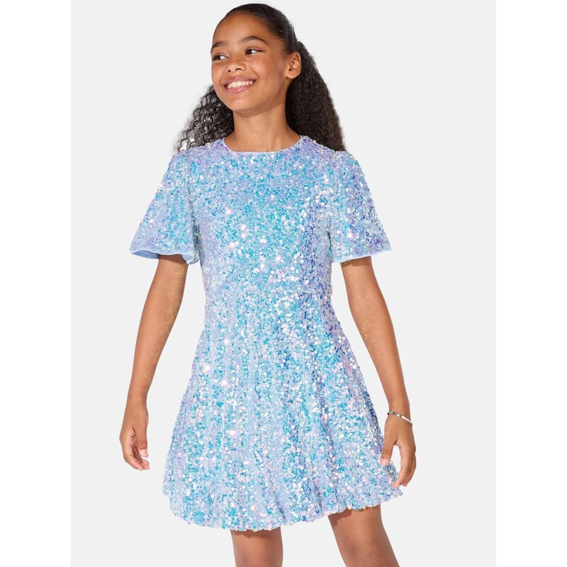 Lipsy Šaty modrá melírovaná 66866387