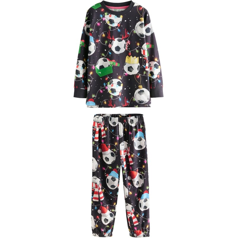 Next Pyžamo Weihnachtlicher Single žltá / čierna / biela 66866405