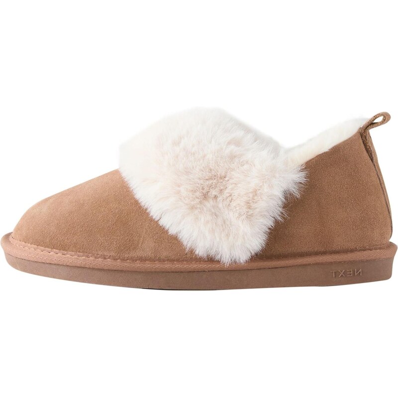 Next Papuče svetlohnedá / biela 66866434