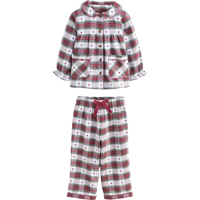 Next Pyžamo pastelovo zelená / vínovo červená / biela 66866417