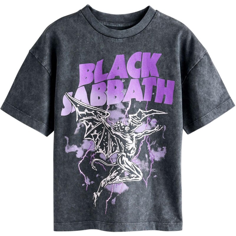 Next Tričko fialová / čierna / biela 66866585