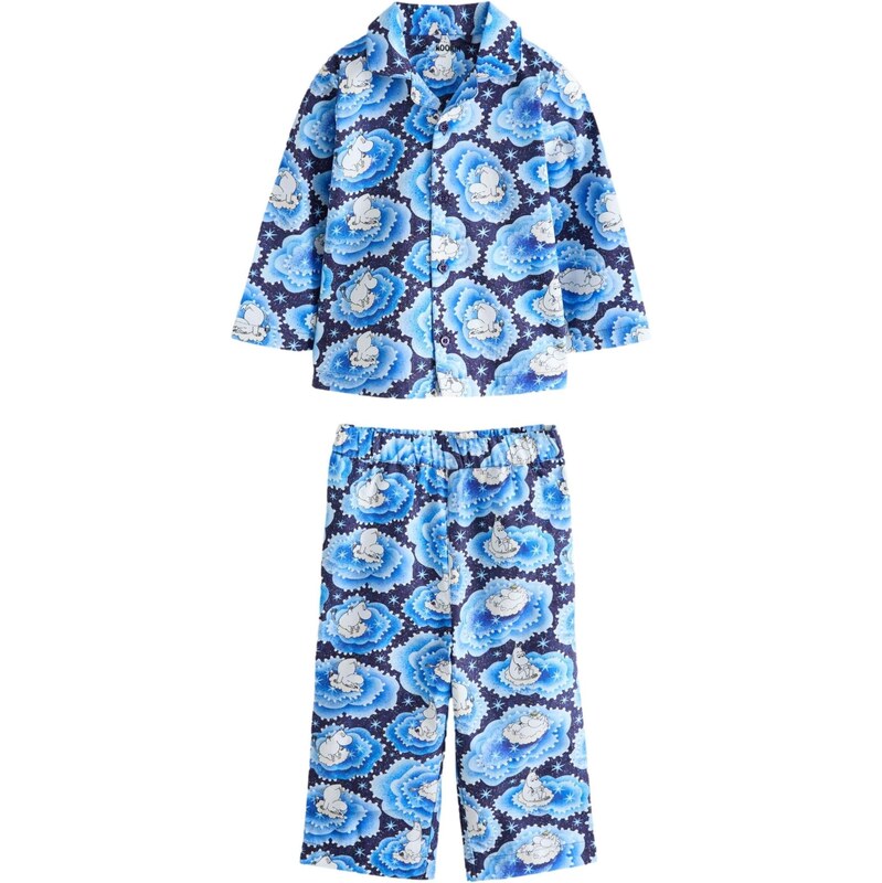 Next Pyžamo Cath Kidston Moomins modrá / tmavomodrá / biela 66867229