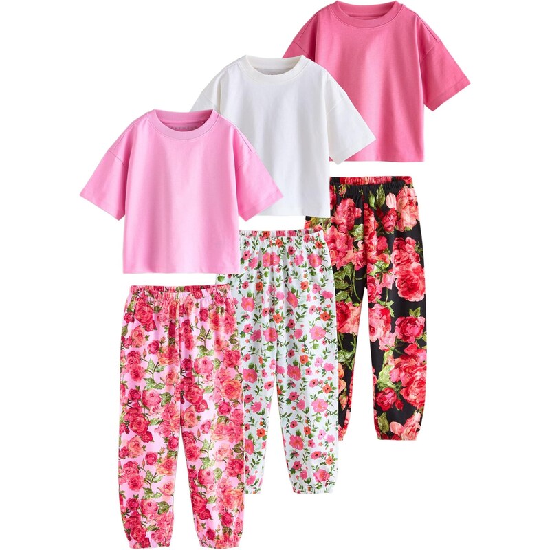 Next Pyžamo ružová / ružová / čierna / biela 66867243