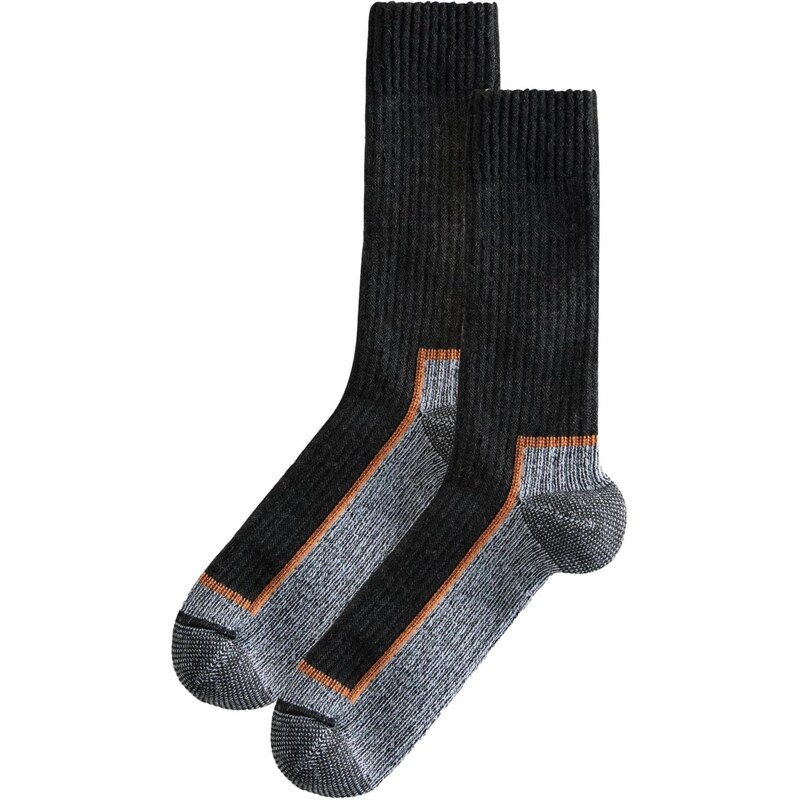 Next Ponožky sivá / antracitová / tmavooranžová 66867401