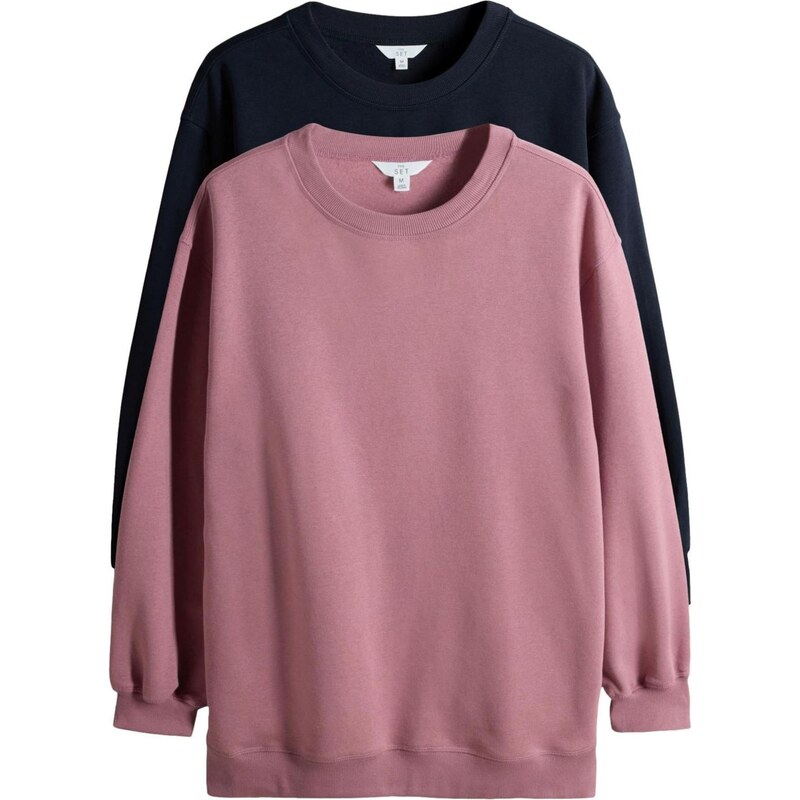 The Set Mikina námornícka modrá / staroružová 66867432