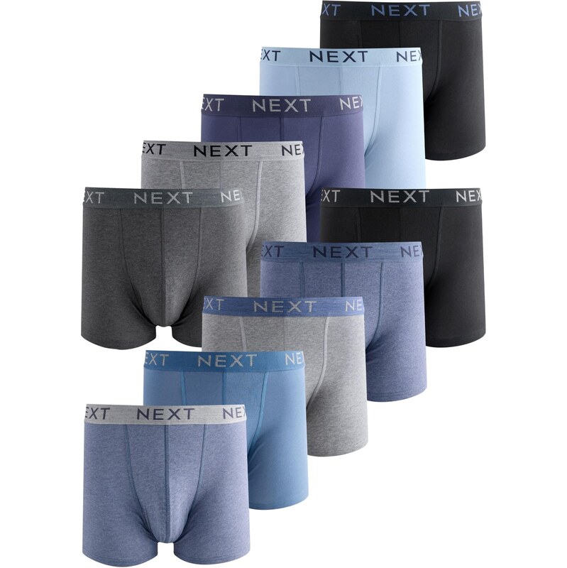 Next Boxerky tmavomodrá / pastelovo modrá / modrá melírovaná / sivá / 66867490