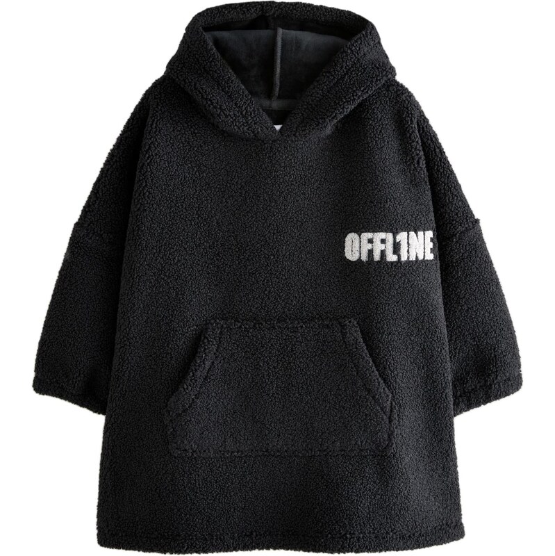 Next Mikina čierna / biela 66867517