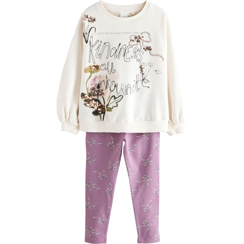 Next Set svetlobéžová / zelená / fialová / čierna 66867580