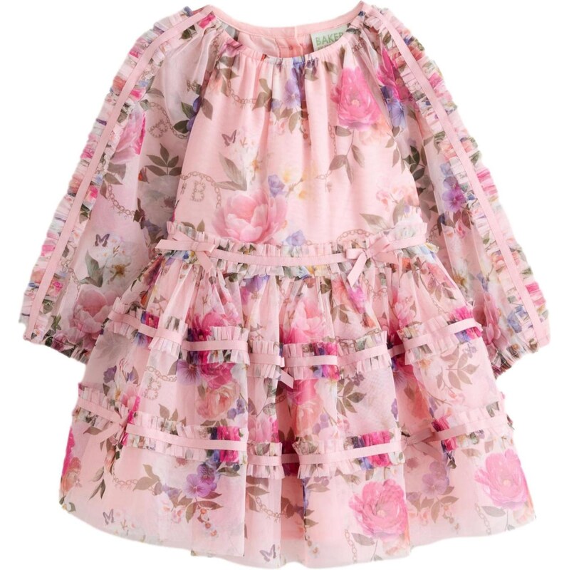 Baker by Ted Baker Šaty tmavozelená / fialová / ružová / ružová 66867601