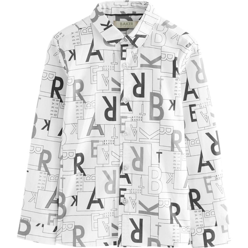 Baker by Ted Baker Košeľa sivá / čierna / biela 66867605