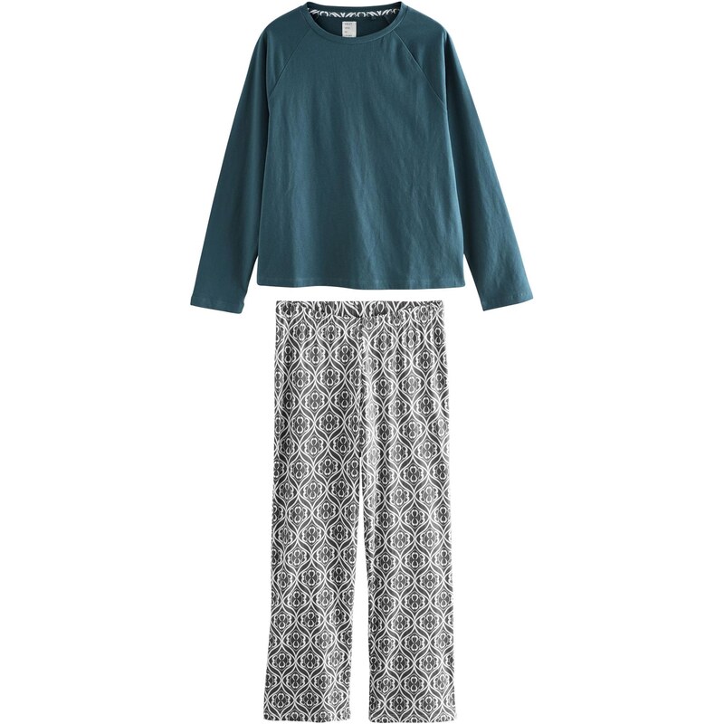 Next Pyžamo modrozelená / biela 66867680