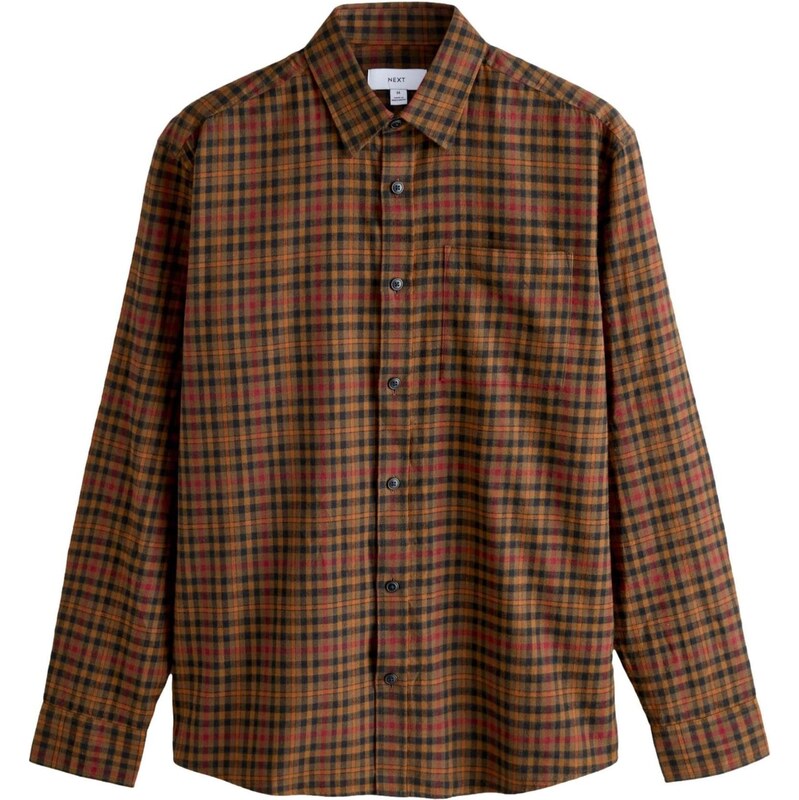 Next Košeľa hrdzavohnedá / koňaková / čierna 66867698