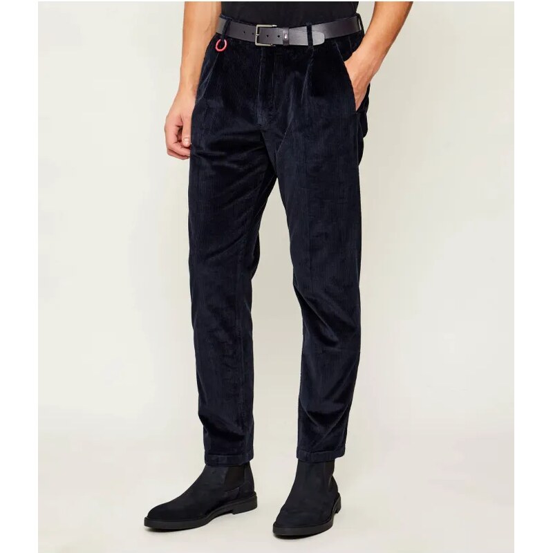 Joop! Jeans Menčestrové chino nohavice Lead | Loose fit 66518257