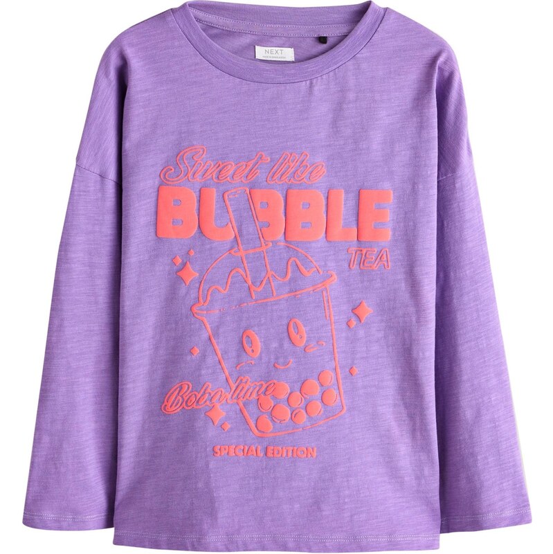 Next Tričko fialová / jasne červená 66867846