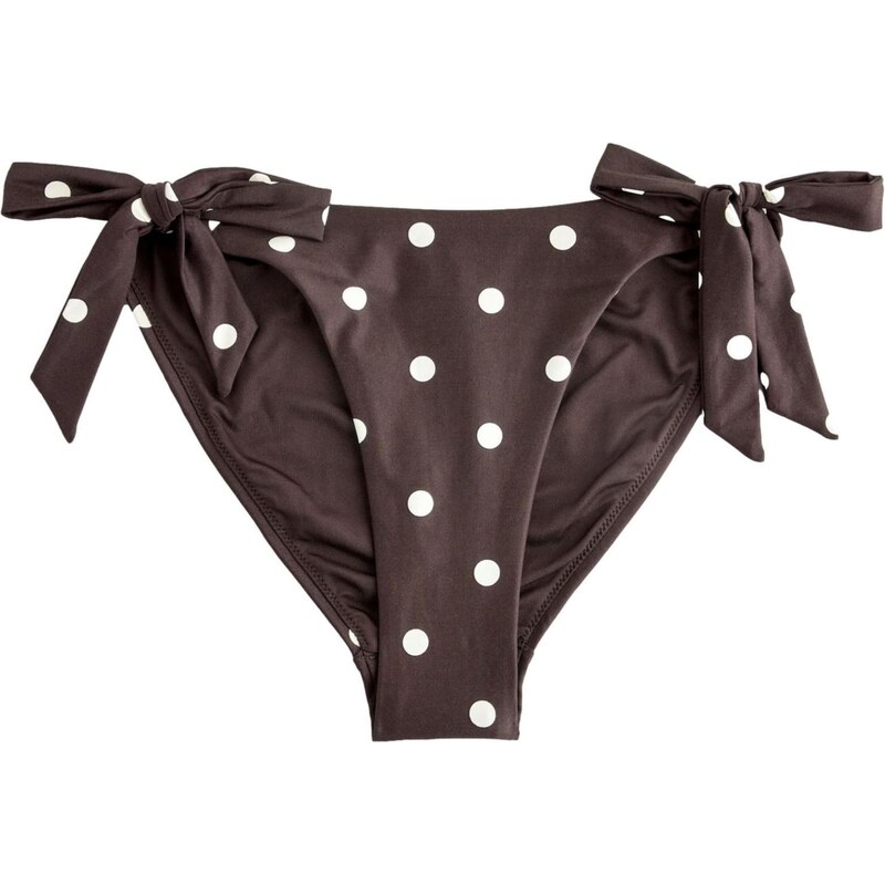 Next Bikinové nohavičky tmavohnedá / biela 66867838