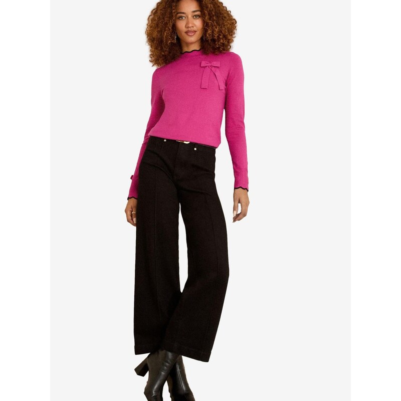 love & roses Sveter fuksia / čierna 66867863
