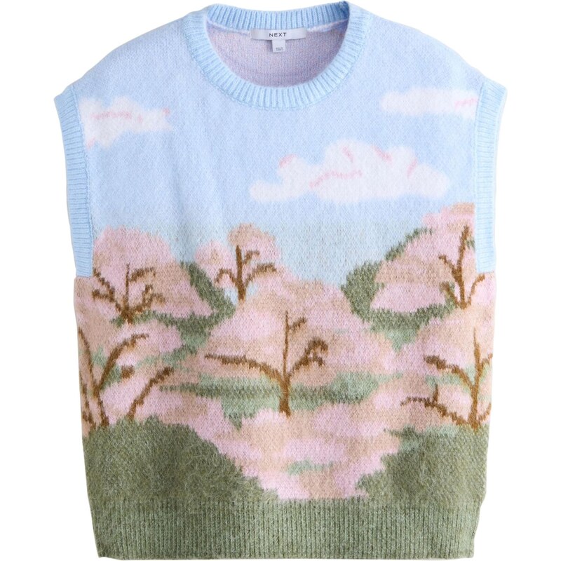 Next Sveter svetlomodrá / hnedá / zelená / ružová 66867866