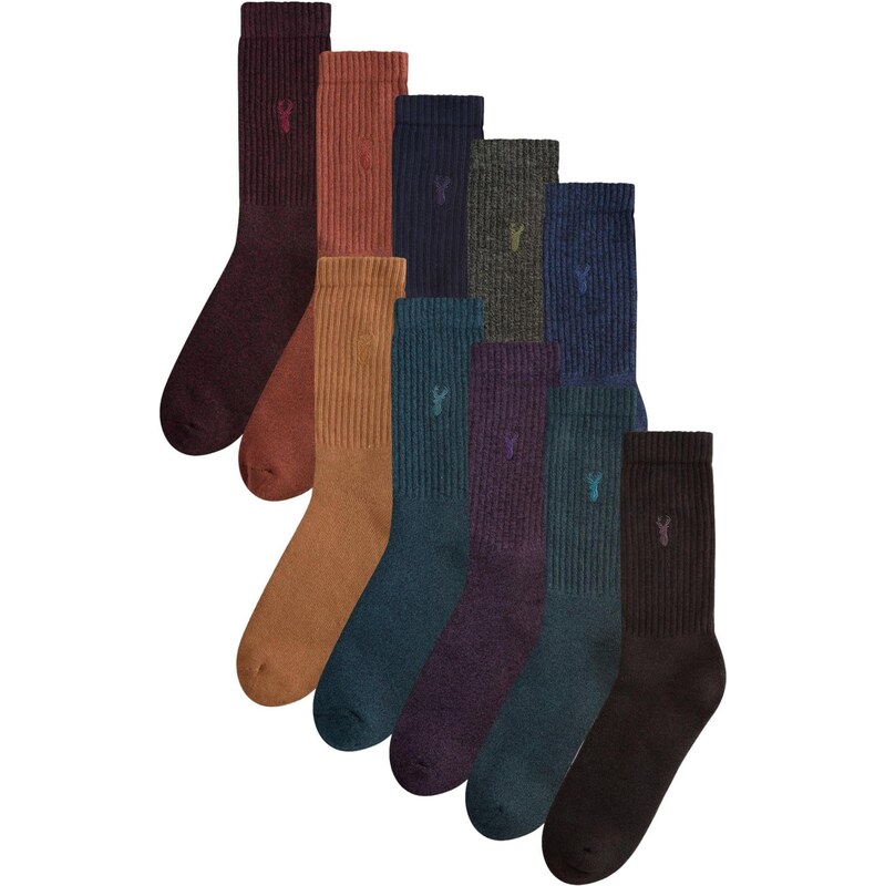 Next Ponožky námornícka modrá / gaštanová / hnedá / bordová 66867912