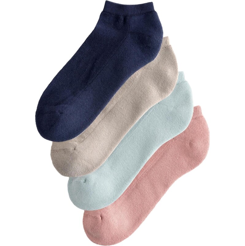 Next Ponožky béžová / námornícka modrá / svetlomodrá / staroružová 66867908