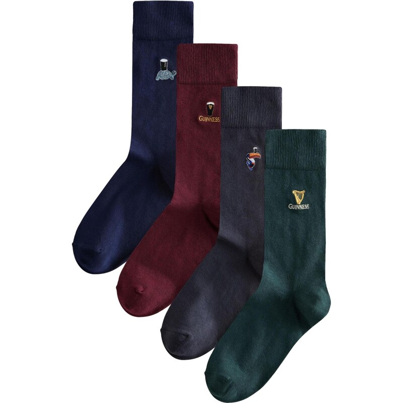 Next Ponožky tmavomodrá / tmavosivá / jedľová / vínovo červená 66867945