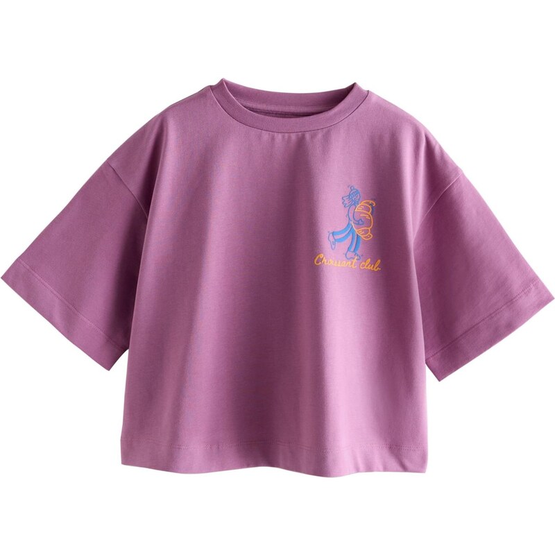 Next Tričko modrá / farba lesného ovocia 66868017