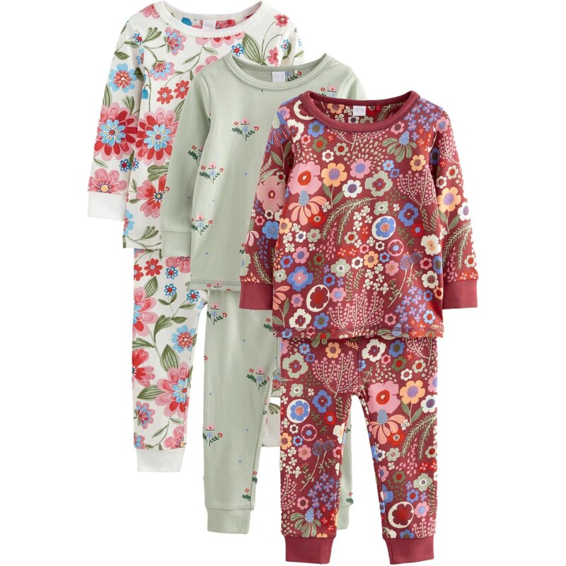 Next Pyžamo telová / kiwi / ružová / červená 66868340