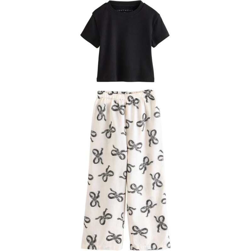 Next Pyžamo čierna / biela 66868385