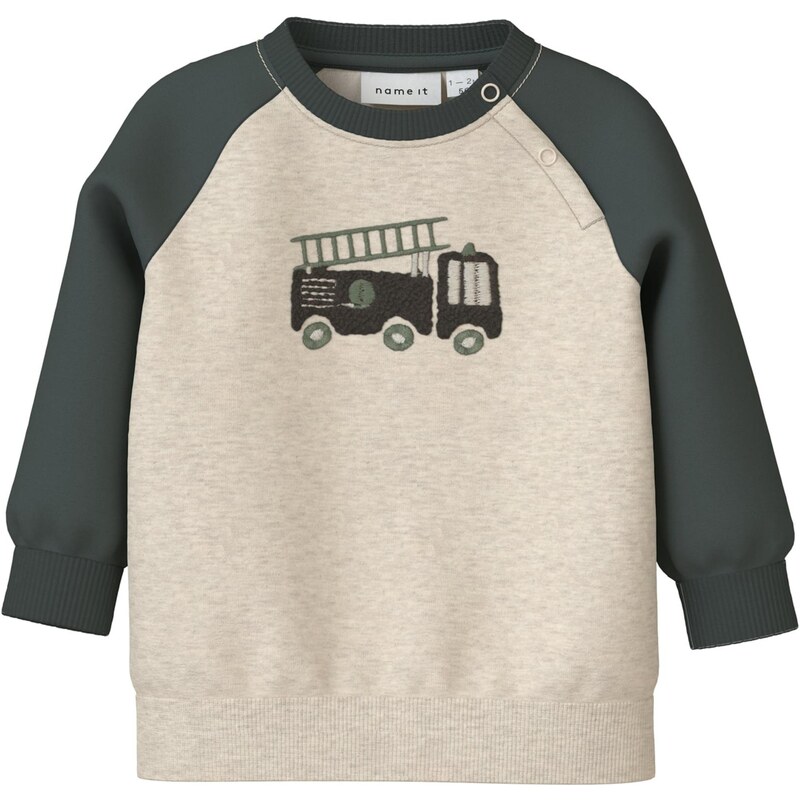 NAME IT Mikina NBMTHORSTEIN sivá / sivá melírovaná 66868411