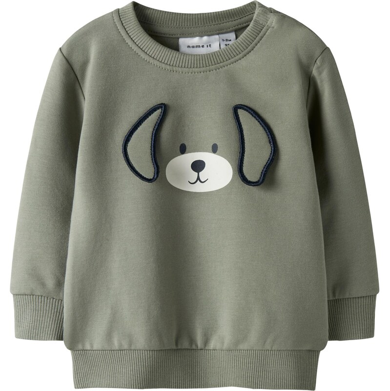 NAME IT Mikina NBMTOBIAS námornícka modrá / sivá / šedobiela 66868425